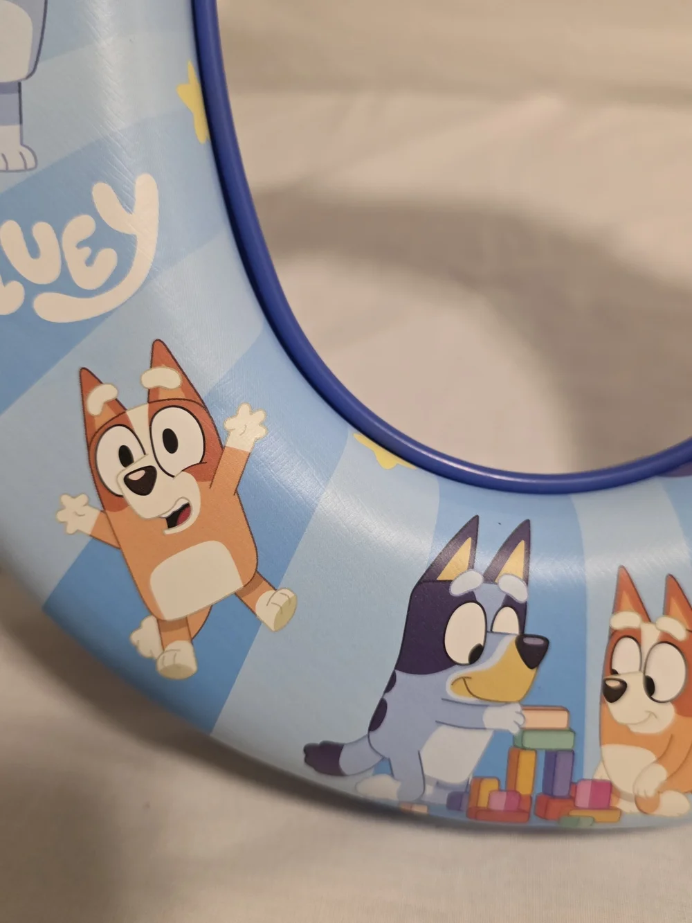 BLUEY Soft Padded Kids Potty Training Toilet Seat W/ Handles Toddler Preschool